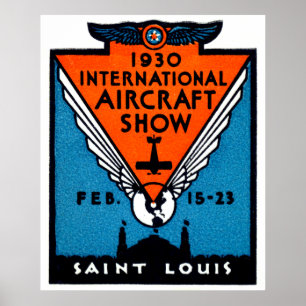 show van 1930 St. Louis Air Poster