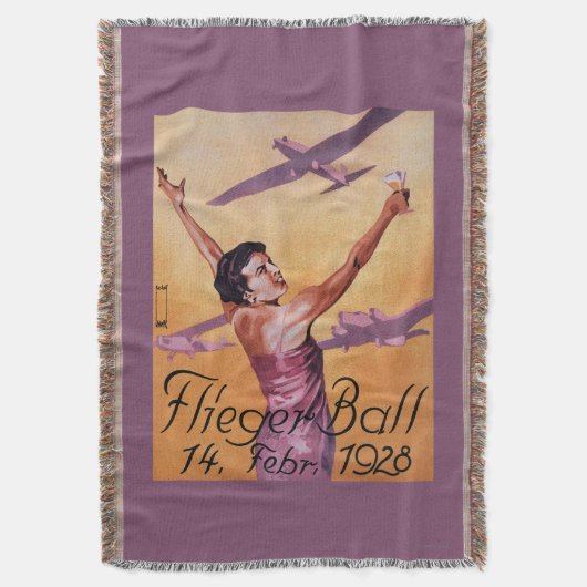 Show van de luchtvaart in het Poster van de Promo  Deken (Voorkant Verticaal)