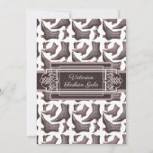  Show van de Victoriaans Mode Gala Kaart (Achterkant)