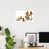 Show van Monkey Puppet Poster (Thuiskantoor)