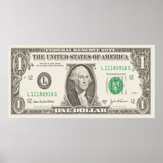 Show van uw kleuren - Amerikaanse dollar Poster (Voorkant)