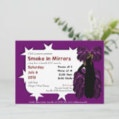 Show Veelzijdige Queen Custom Drag Invitae Kaart (Staand voorkant)