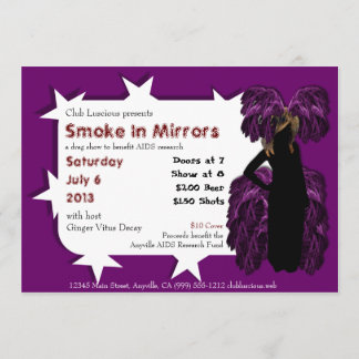 Show Veelzijdige Queen Custom Drag Invitae Kaart