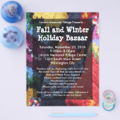 Show voor kerstfeestdagen Bazaar Flyer (Enkel)