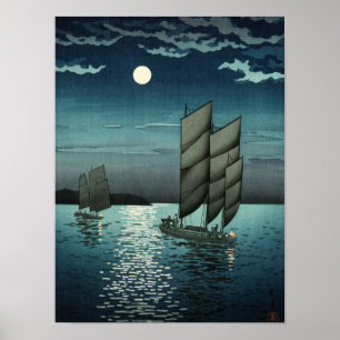 Showa Era, Boat van Tsuchiya Koitsu Poster