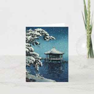 Showa Era, winter door Tsuchiya Koitsu Bedankkaart