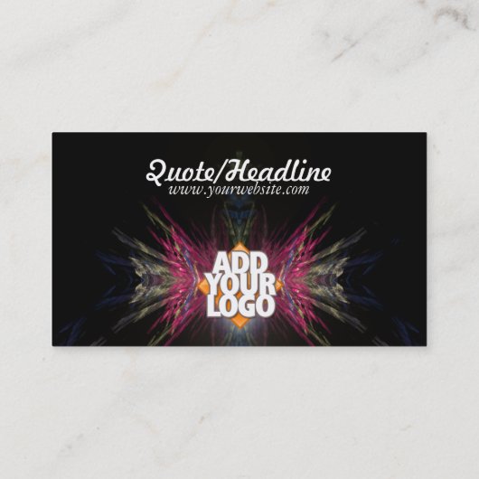 Showcase IT Business (met ruimte voor Logo) Visitekaartje (Achterkant)