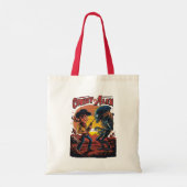Showdown bij Sundown - Cowboy vs. Alien Tote Bag (Achterkant)