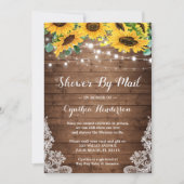 Shower by Mail Rustic Lights Sunflower Eucalyptus Kaart (Voorkant)