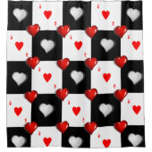 Shower Curtain Ace Hearts Douchegordijn (Voorkant)