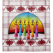 Shower Curtain African Douchegordijn (Voorkant)