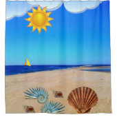 Shower Curtain Beach Douchegordijn (Voorkant)