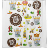 Shower Curtain Beer Corona Douchegordijn (Voorkant)