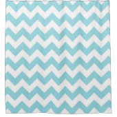 Shower Curtain/Blue Chevron Douchegordijn (Voorkant)