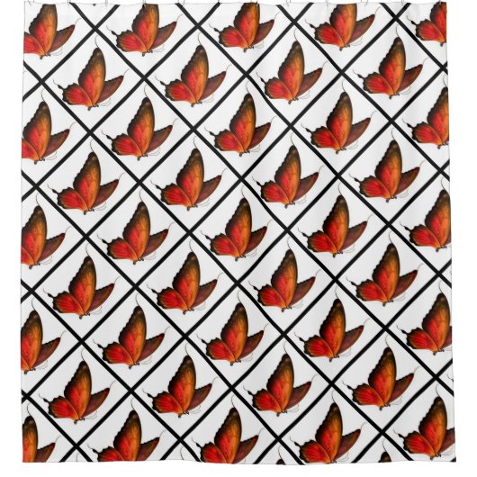 Shower Curtain/Butterflies Douchegordijn (Voorkant)