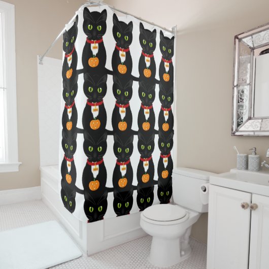 Shower Curtain Cat Douchegordijn (In situ)