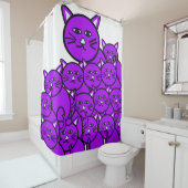 Shower Curtain Cats Douchegordijn (In situ)