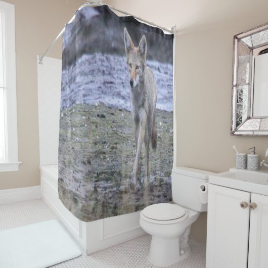 Shower Curtain Coyote Douchegordijn (In situ)