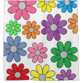 Shower Curtain - Crazy Daisies! Douchegordijn (Voorkant)