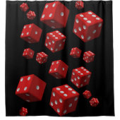Shower Curtain Dice Douchegordijn (Voorkant)