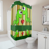 Shower Curtain Dinosaur Douchegordijn (In situ)