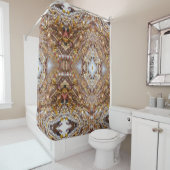 Shower Curtain - Earth Tones Beeld Print Douchegordijn (In situ)