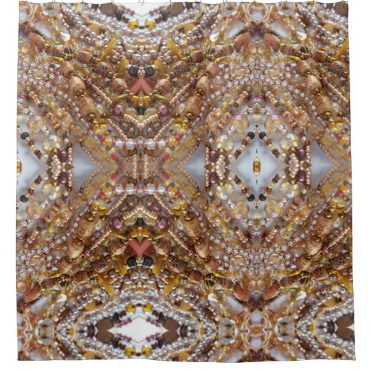 Shower Curtain - Earth Tones Beeld Print Douchegordijn (Voorkant)