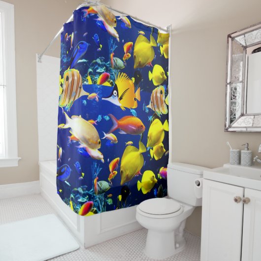 Shower Curtain Fish Douchegordijn (In situ)