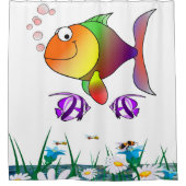 Shower Curtain Fish Douchegordijn (Voorkant)