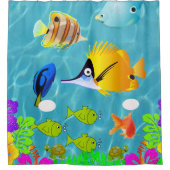 Shower Curtain Fish Douchegordijn (Voorkant)
