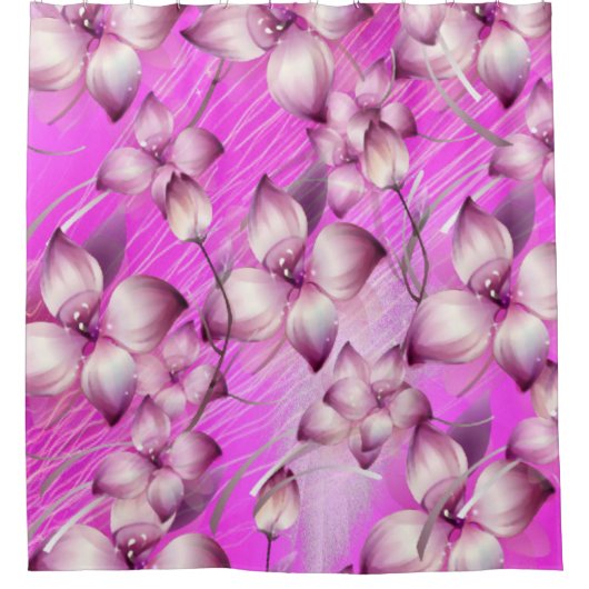 Shower Curtain Floral Douchegordijn (Voorkant)