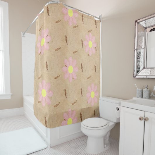 Shower Curtain Floral Douchegordijn (In situ)