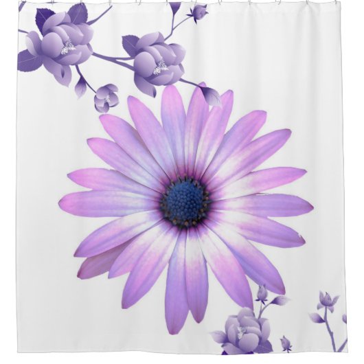 Shower Curtain Floral Douchegordijn (Voorkant)