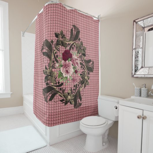 Shower Curtain Floral Douchegordijn (In situ)