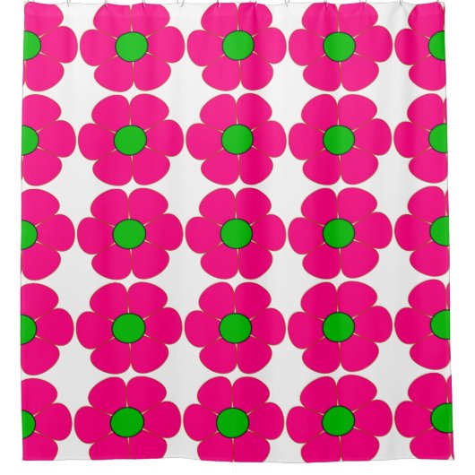 Shower Curtain/Flowers Douchegordijn (Voorkant)