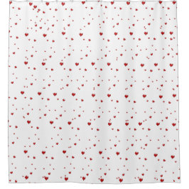 Shower Curtain, geen-weinig rood harten-huis Decor Douchegordijn
