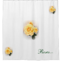 Shower Curtain - Gele rozen
