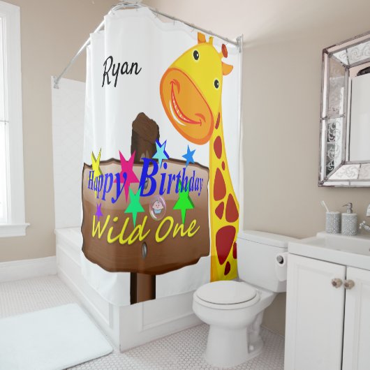 Shower Curtain-Giraffe Douchegordijn (In situ)