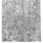 Shower Curtain Gray Ocean Bubbles Douchegordijn (Voorkant)