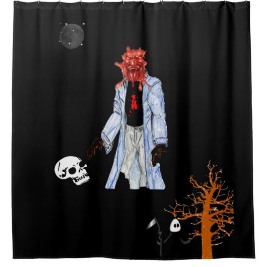 Shower Curtain Halloween Douchegordijn (Voorkant)