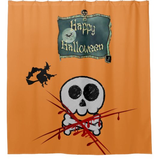 Shower Curtain Halloween Douchegordijn (Voorkant)