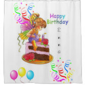 Shower Curtain Happy Birthday Douchegordijn (Voorkant)