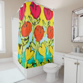 Shower Curtain Happy Tulips Douchegordijn (In situ)