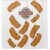 Shower Curtain Hot Dog Douchegordijn (Voorkant)
