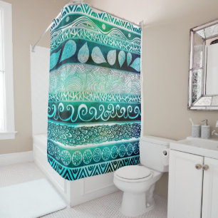 Shower Curtain/Indie Pattern Douchegordijn