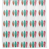 Shower Curtain/Indie Style Feathers Douchegordijn (Voorkant)