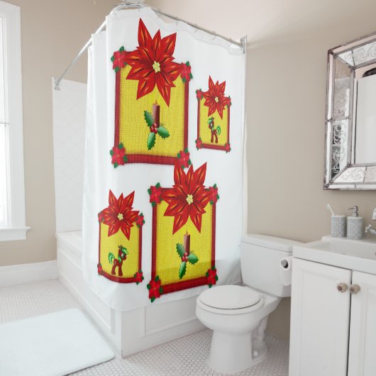 Shower Curtain Kerstmis Douchegordijn (In situ)