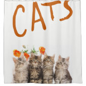 Shower Curtain Kitten Douchegordijn (Voorkant)