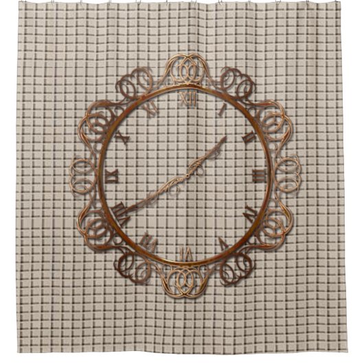 Shower Curtain-klok Douchegordijn (Voorkant)