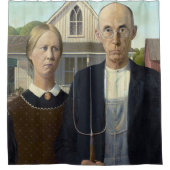 Shower Curtain met American Gothic Print Douchegordijn (Voorkant)